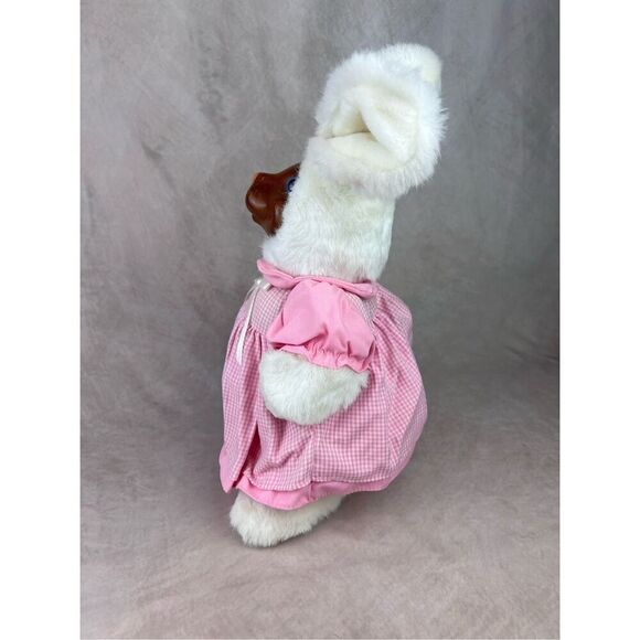 1992 Robert Raikes Bears Easter Bunny Rabbit Doll PAULETTE Wooden Face 13" - Picture 3 of 8